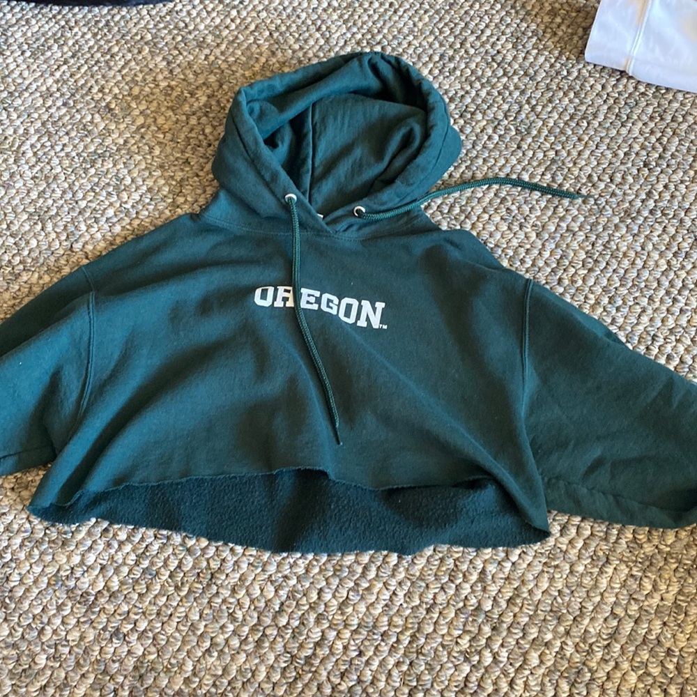 Hype and vice oregon cropped hoodie